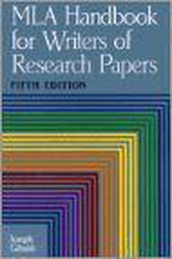 mla handbook for writers of research papers 6th