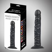 Power Escorts - Rocket John - Realistische Dildo - 10 Inch / 25.5 cm - BR111 - Zwart