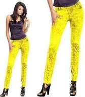 Folat - Legging - Jeans - Neon geel