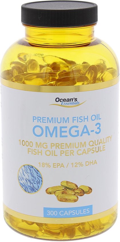 Verstoring tanker Aan het water omega 3 - vis olie - 18% EPA / 12% DHA - 300 capsules | bol.com