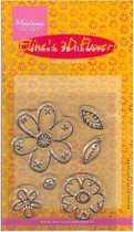 Clear stempel Ec0087 Flowers