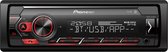 Pioneer MVH-S420BT Autoradio Single Din Red-USB- Bluetooth - 4 x 50 W.