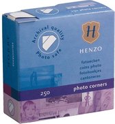 Fotoplakkers - Henzo - Fotohoekjes - 250 stuks - Transparant