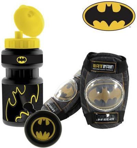 Fietsaccessoires | Set Batman fietsbel, drinkbus, knie-/elleboogbescherming  | bol.com