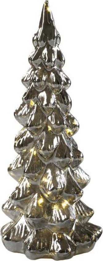 Mascagni - Glazen kerstboom met LED-verlichting formaat 11 x hoogte 26 cm -  0S C968 | bol.com
