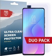 Rosso Screen Protector Ultra Clear Duo Pack Geschikt voor Xiaomi Mi 9T (Pro) | TPU Folie | Case Friendly | 2 Stuks