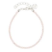 Mint15 Armband 'Dotted Bracelet – Soft Pink' - Zilver