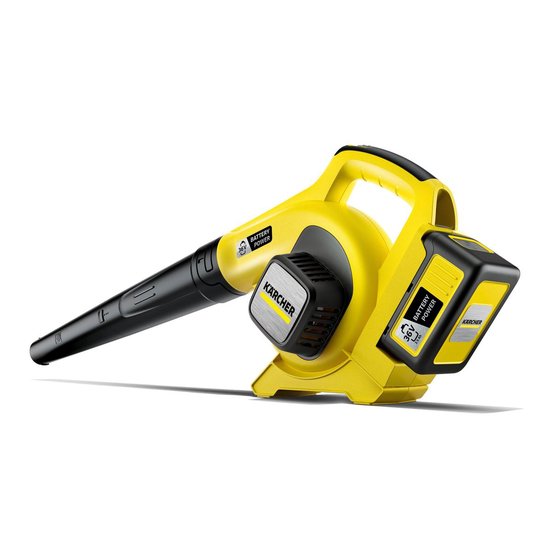 Kärcher Accu Bladblazer LBL 4 Battery inclusief starterpack oplader & Accu 36/25 - 36 Volt - tot 550 m2 per acculading van Kärcher — afbeelding 4