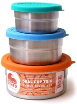 Blue Water Bento - Lunchbox Seal cup Trio - Ronde snackbox - set van 3 stuks.