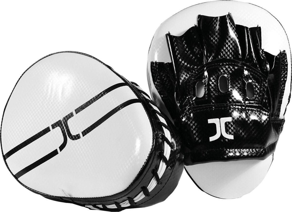 Taekwondo focus-handschoen (curved mitt) JCalicu | Zwart / Wit