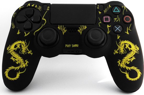 Holy Grips PS4 Controller Silicone Hoes – Dragon Yellow laser