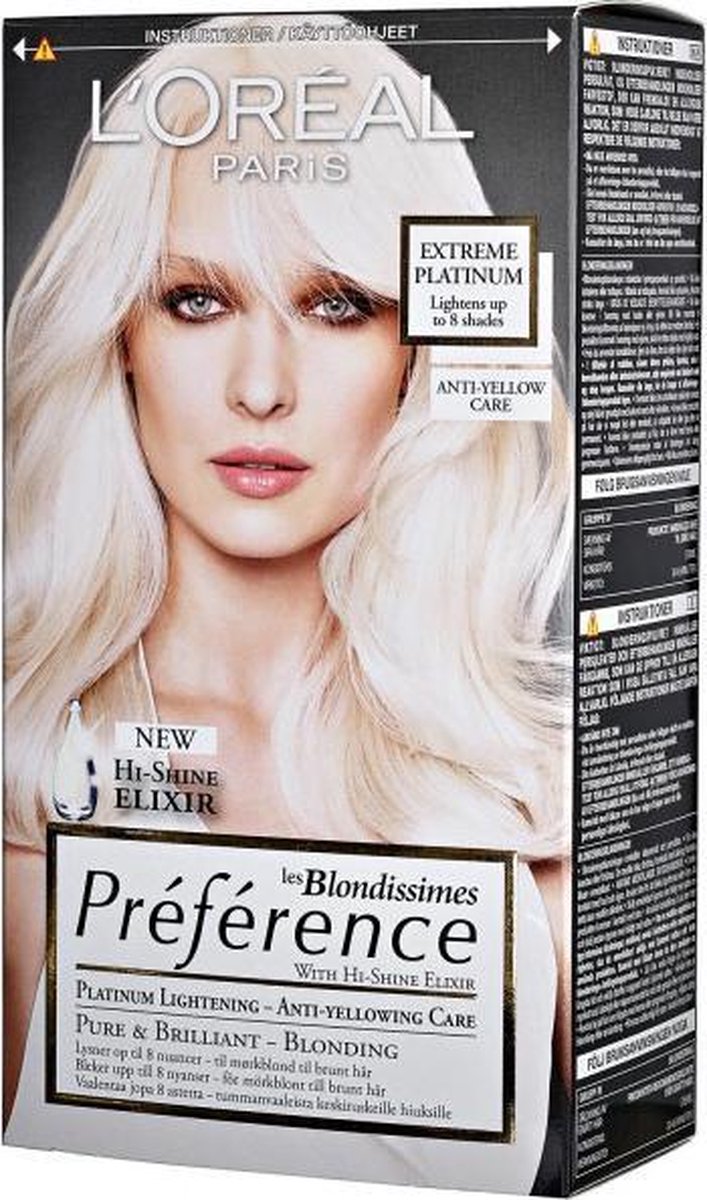 Duur Versnellen Samengesteld L'Oreal Préférence Haarverf - Extreme Platinum Blond | bol.com