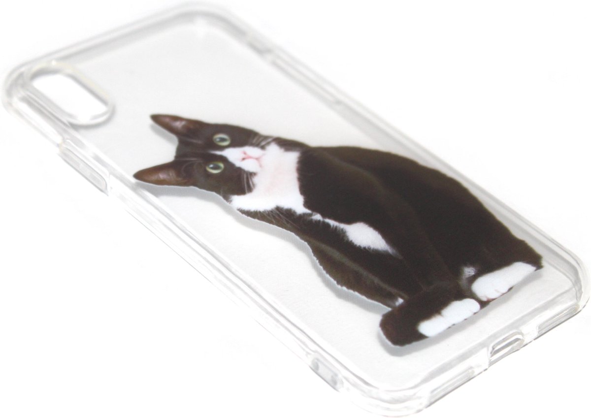 Katten hoesje siliconen Geschikt Voor iPhone XS / X