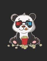 Panda Bear 3D Movie Buff Notebook