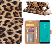 Xssive Hoesje voor Samsung Galaxy J6 PLUS 2018 - Book Case - Luipaard Print