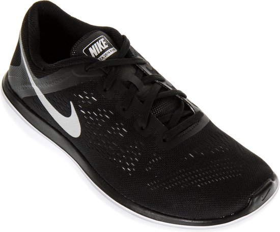 Nike Flex 2016 RN (GS) Hardloopschoenen - Maat 36.5 - Unisex - zwart/zilver  | bol.com