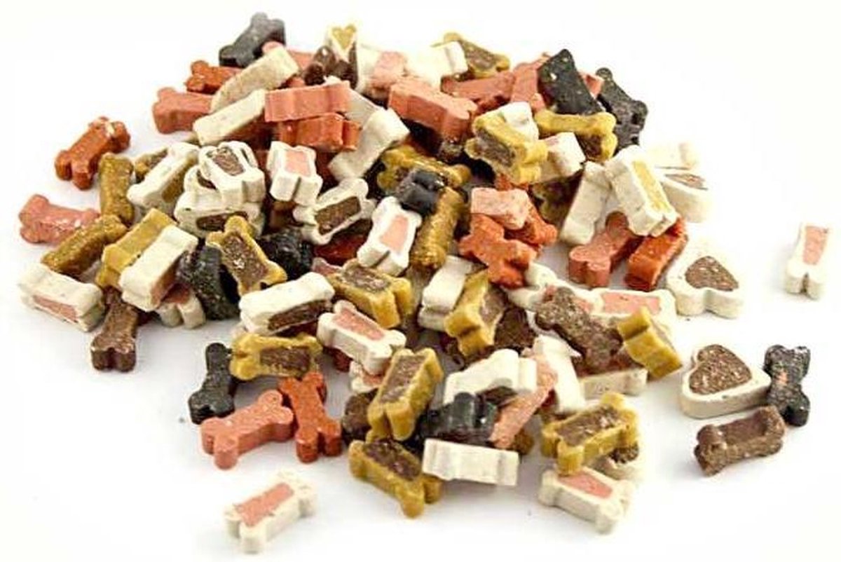 Topmast Partymix - Honden Snack - Petsnack - Snoepmix - Minibones - Zachte snoepjes - Hondensnoepjes - Traktatie voor puppy - Voordeelemmer 3.5 kilo