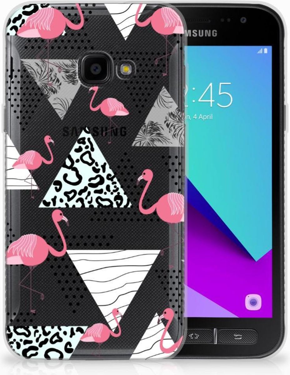 Samsung Galaxy Xcover 4 | Xcover 4s TPU Hoesje Flamingo Triangle