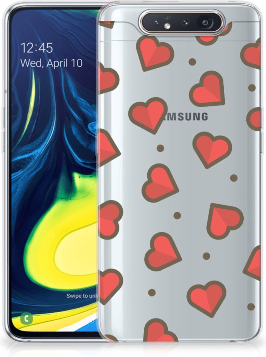 Samsung Galaxy A80 TPU bumper Hearts