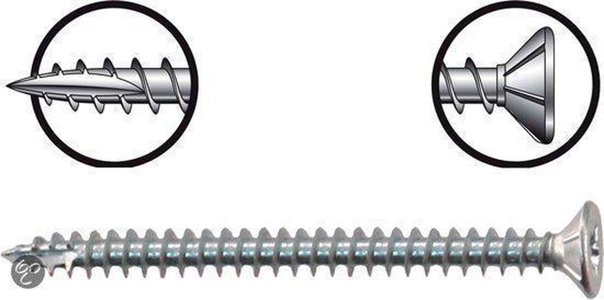 STARX PRO SPAANPLAATSCHROEF VERZ PK 4.0X30