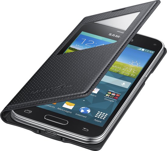 Samsung S-View Cover Canvas voor Samsung Galaxy S5 - Zwart |
