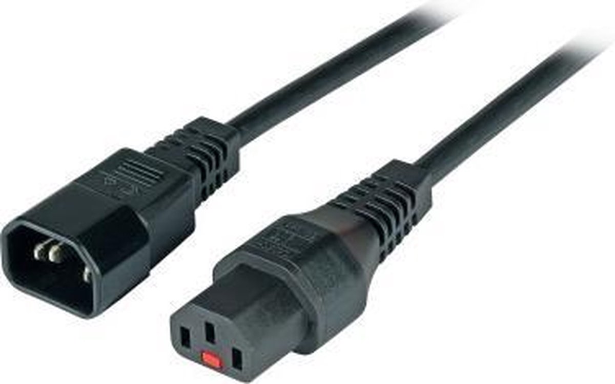 EFB Elektronik EK601SW.3 Zwart 3m C14 stekker C13 stekker electriciteitssnoer