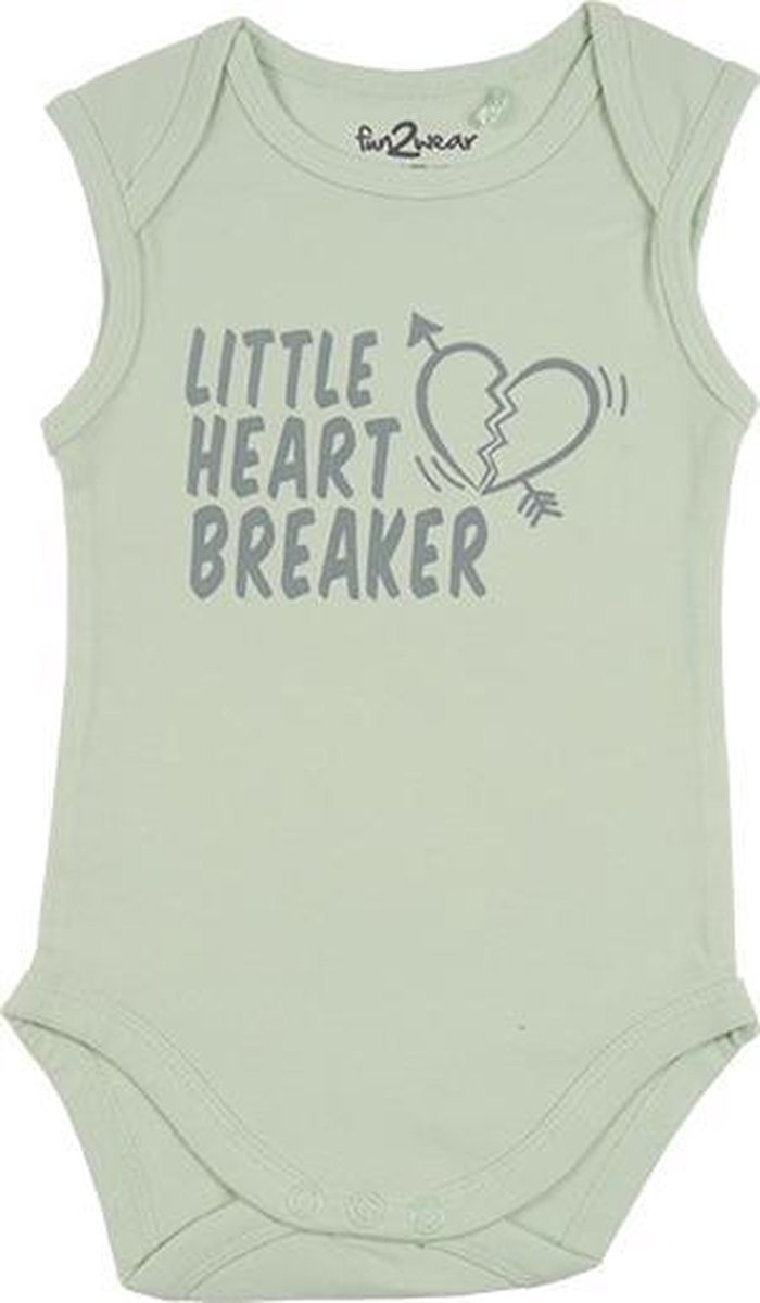 Fun2Wear Romper little heart Green maat 74