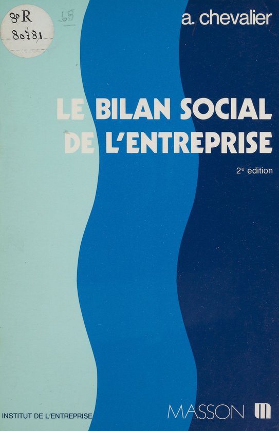 Le Bilan social de l'entreprise - cover