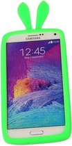 Groen Bumper Konijn Small Frame Case Hoesje voor Samsung Galaxy S2 Plus