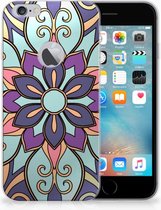 Geschikt voor iPhone 6 Plus | 6s Plus TPU Hoesje Design Purple Flower