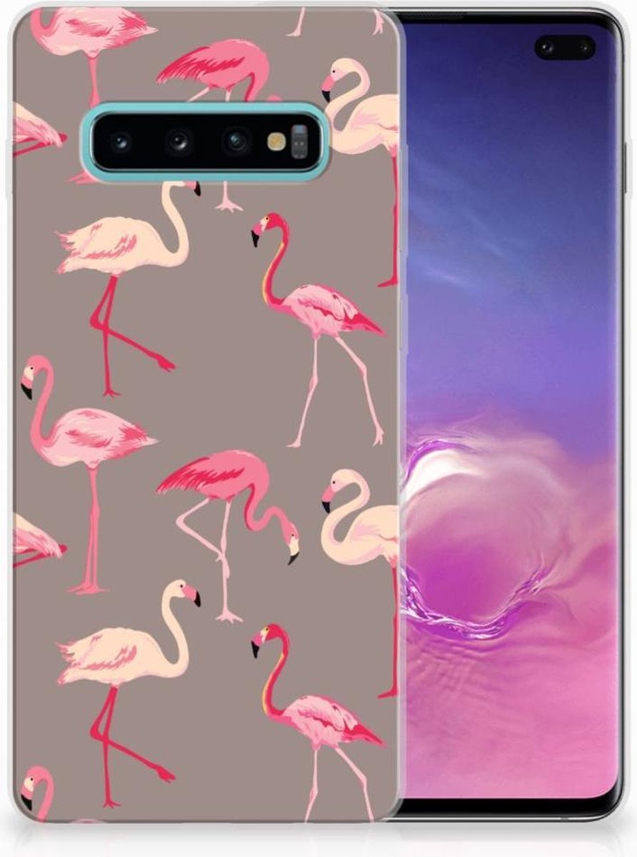 Samsung Galaxy S10 Plus TPU Hoesje Flamingo