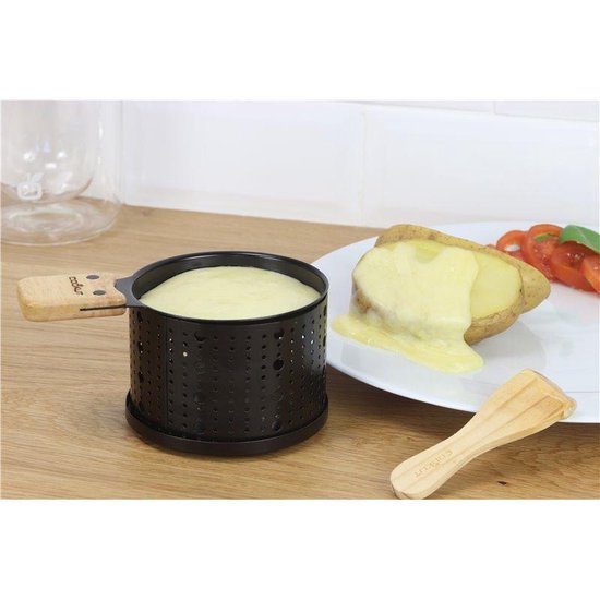 Cookut Lumi Raclette - Voor Kaas - Set voor 2 Personen - Zwart - Cookut