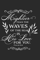 Mightier Than the Waves of the Sea Is His Love for You Psalm 93