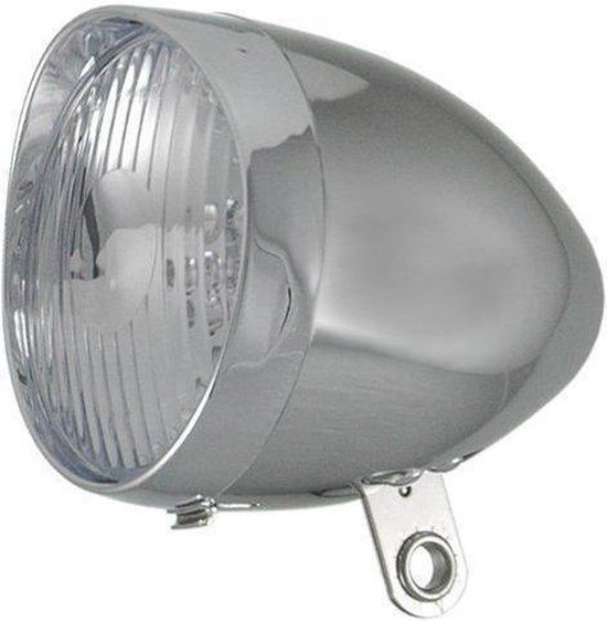 Spanninga Holland Koplamp Retro - Fietslamp - Batterij - LED - Chroom |  bol.com