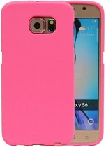 Sand Look TPU Hoesje voor Galaxy S6 G920F Roze