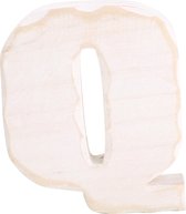 Houten letter Q