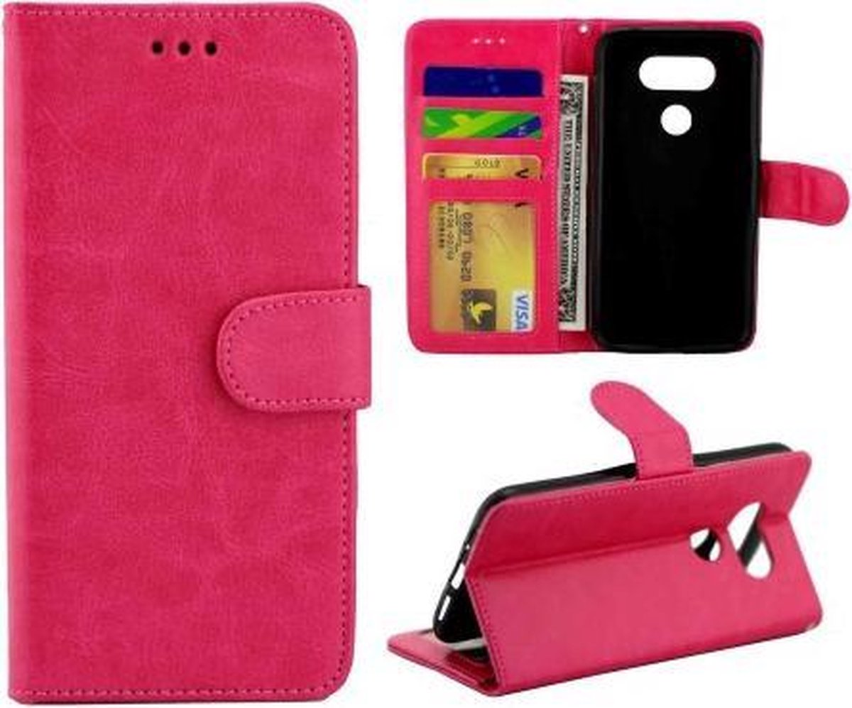 Celltex cover wallet case hoesje Geschikt voor: LG G5 roze