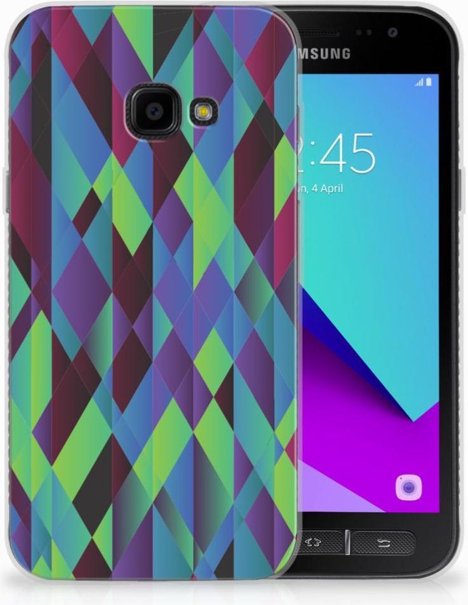 Samsung Galaxy Xcover 4 | Xcover 4s TPU Hoesje Abstract Green Blue