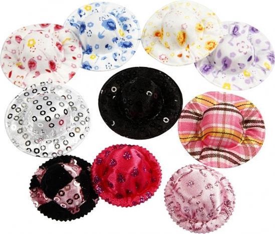 Kleine decoratie hoedjes 100 stuks - knutselspullen | bol.com
