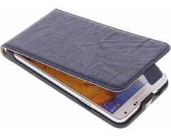 Blauw kreukelleder flipcase - Samsung Galaxy Note 3
