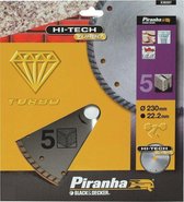 Piranha Diamantblad met turbo rand, 230mm. - nr. 5 HI-TECH X38207