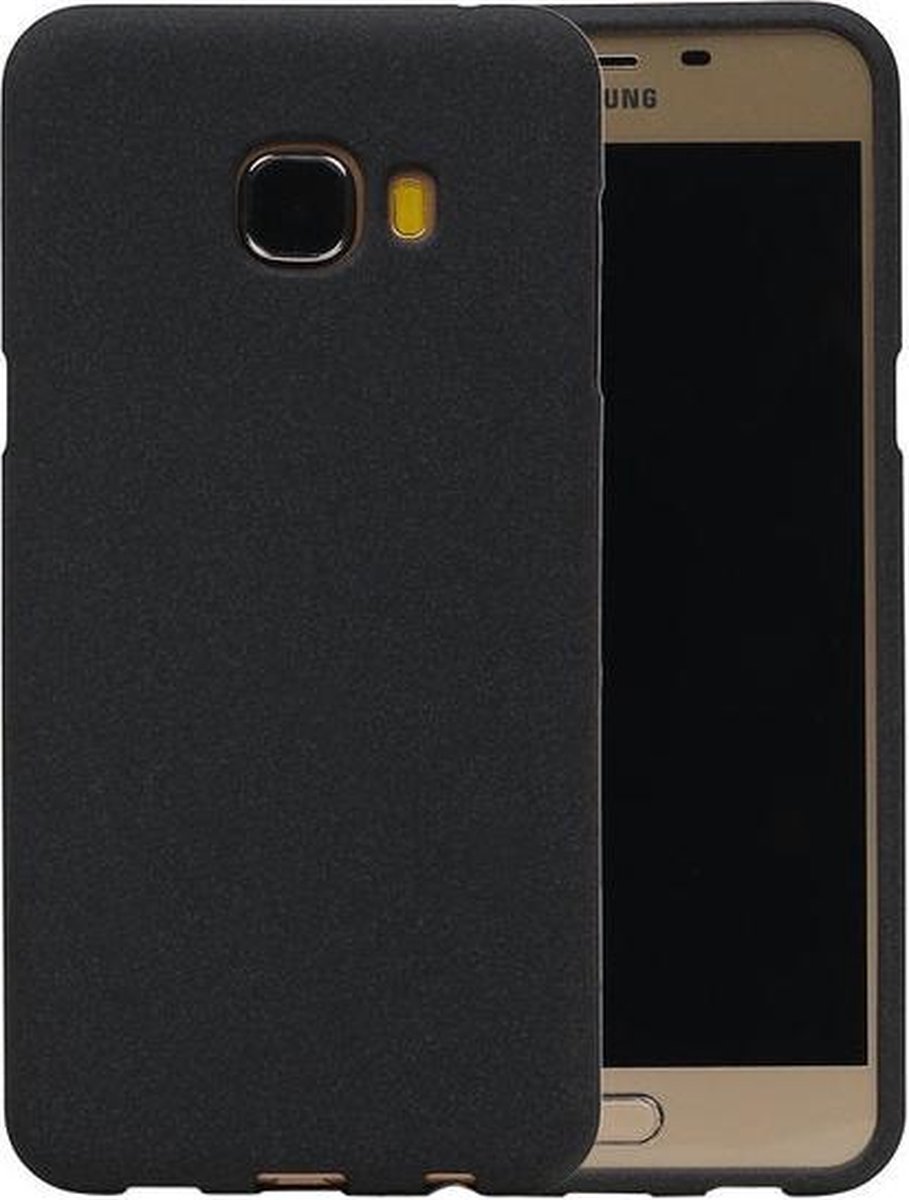 Zwart Zand TPU back case cover hoesje voor Samsung Galaxy C5