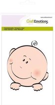 CraftEmotions stempel A6 - baby hoofdje