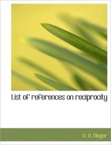 List of References on Reciprocity