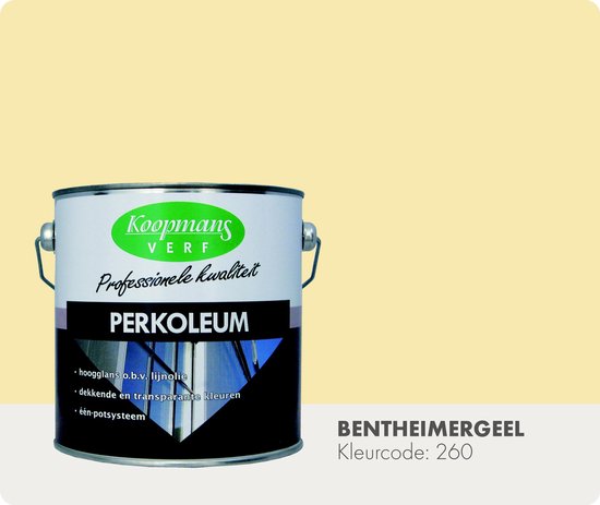 Geladen Opgetild Maar Koopmans Perkoleum - Dekkend - 2,5 liter - Bentheimergeel | bol.com