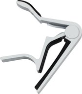 Luxe Aluminium Gitaar Capo / Klem - Capodaster Akoestische, Klassieke & Elektrische Guitar - Ukelel Akoestisch / Elektrisch / Klassiek - Deluxe Wit