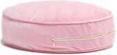 Zitzak – Poef – beanbag – Rond - kinderkamer – handgemaakt – Ø55cm x 20cm - Roze