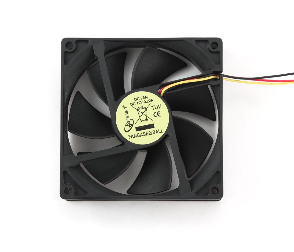 Ventilator (case fan) voor in de PC met kogellager - 92 x 92 x 25 mm