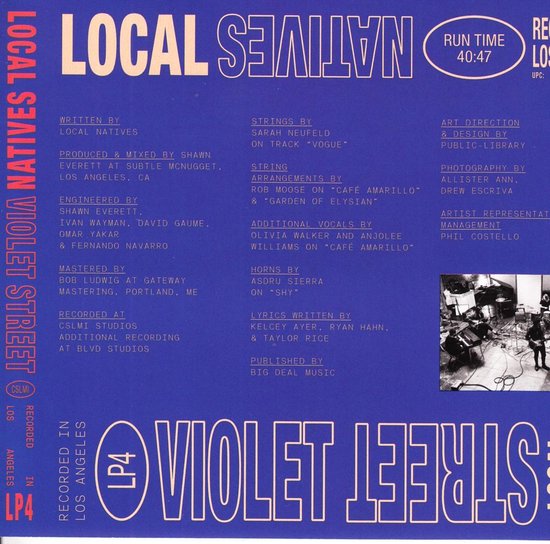 Violet Street, Local Natives CD (album) Muziek bol