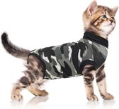 Combinaison de survêtement costume chat camouflage noir XXS 33-42 cm